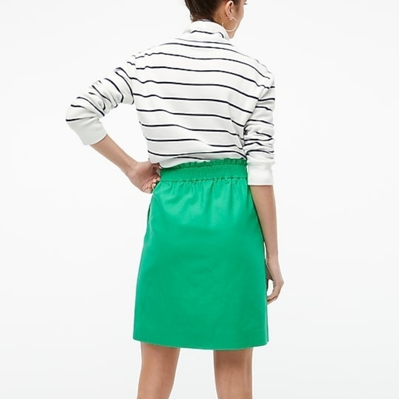 J. Crew Linen-cotton city skirt Size 4 - Picture 2 of 13